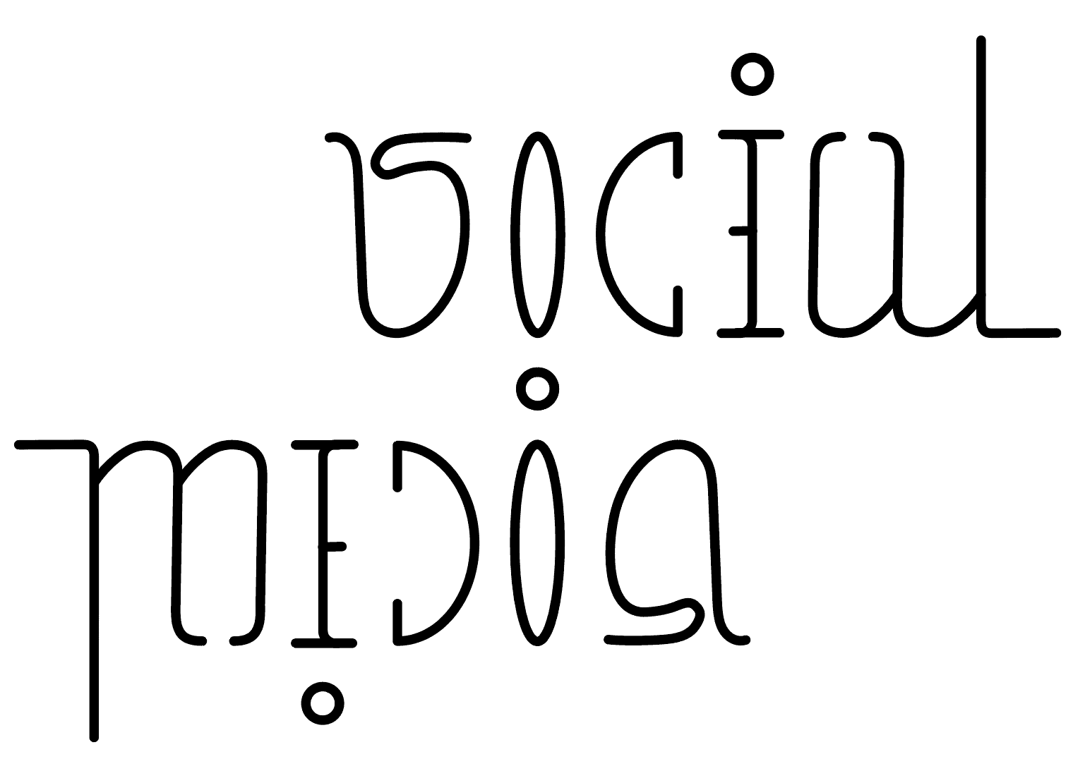 Social Media: New Ambigram