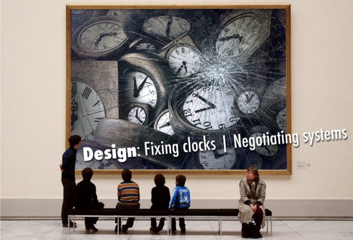 Banner image
Design: Fixing clocks | Negotiating systems