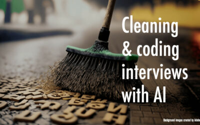 Cleaning and coding Interviews with AI