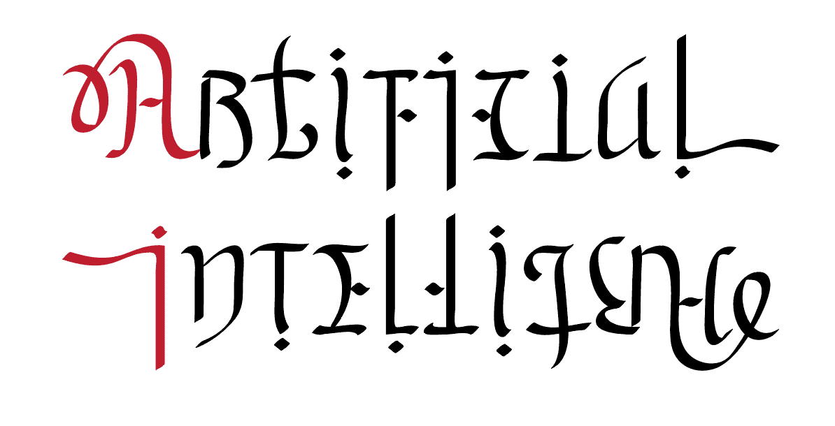 Ambigram for Artificial Intelligence