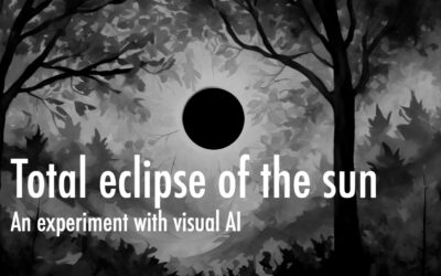 Total eclipse of the sun: An experiment with visual AI