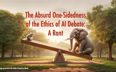 The Absurd One-Sidedness of the Ethics of AI Debate: A  rant