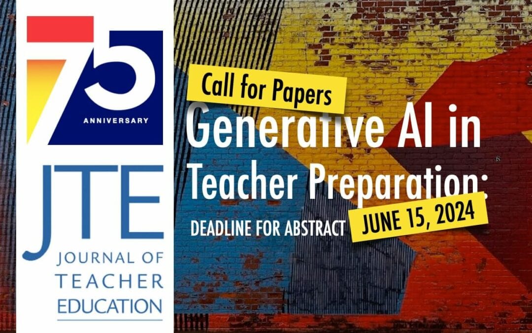 JTE Call for Proposals: Gen AI in Teacher Preparation